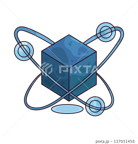 Illustration of 3D Cube Illustration of 3D Cube 137031458