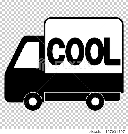 クール便・冷蔵配送のトラックのイラスト 137031507