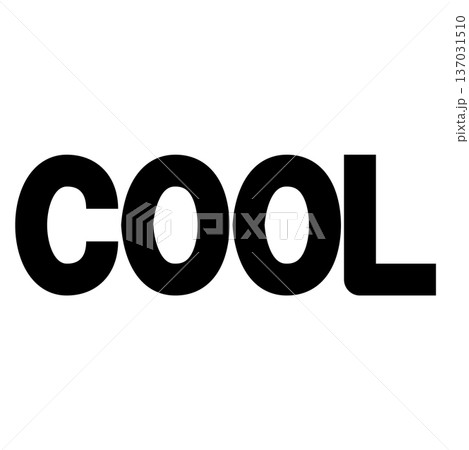 太字でシンプルな「COOL」の英単語・テキスト素材 太字でシンプルな「COOL」の英単語・テキスト素材 137031510