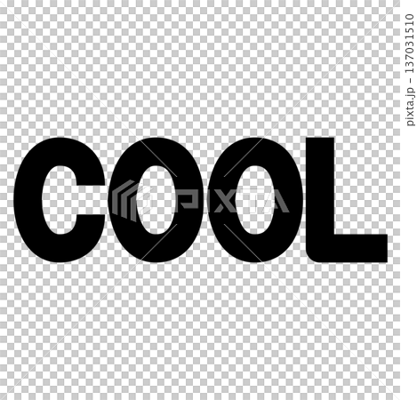 太字でシンプルな「COOL」の英単語・テキスト素材 太字でシンプルな「COOL」の英単語・テキスト素材 137031510