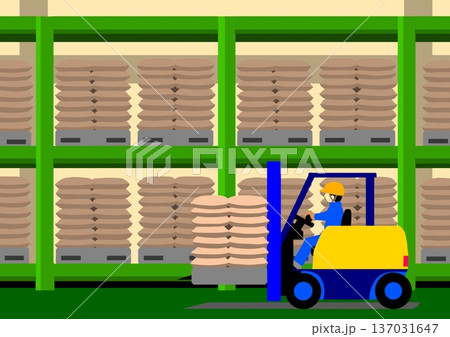 倉庫作業 137031647