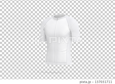 Blank white cycling zip jersey mockup png, transparent background, 3d rendering. Empty male cyclist clothing for logo mock up cut out. Clear shortsleeve team outfit for mountain cycling template. Blank white cycling zip jersey mockup png, transparent background, 3d rendering. Empty male cyclist clothing for logo mock up cut out. Clear shortsleeve team outfit for mountain cycling template. 137031711