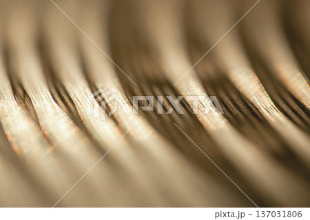 Close up of hi hat surface, drum cymbal close-up. Close up of hi hat surface, drum cymbal close-up. 137031806