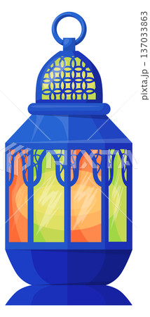 Traditional ramadan night light symbol. Lamp cartoon icon 137033863
