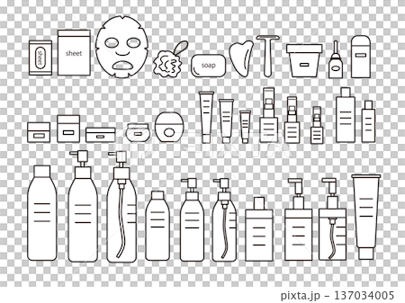 スキンケアセット　モノクロ 137034005