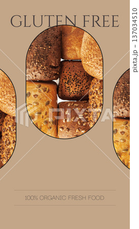 Happy Easter celebration with gluten free bread and baked goods at a family gathering Happy Easter celebration with gluten free bread and baked goods at a family gathering 137034510