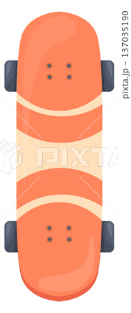 Extreme urban board for sport jumping. Skater equipment 137035190