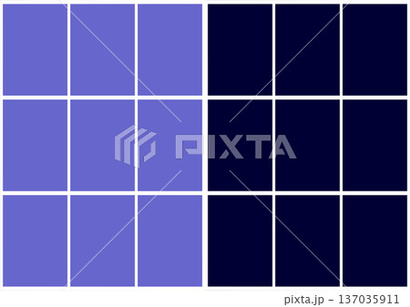 Minimalist grid background featuring lavender and navy blue rectangular tiles separated by clean white lines, perfect for modern corporate layouts and creative digital content. Minimalist grid background featuring lavender and navy blue rectangular tiles separated by clean white lines, perfect for modern corporate layouts and creative digital content. 137035911