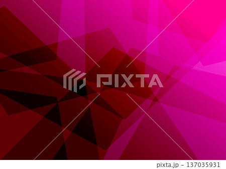 Abstract geometric background with overlapping dark red and pink polygons. Modern crystalline structure with sharp edges and magenta gradients. Abstract geometric background with overlapping dark red and pink polygons. Modern crystalline structure with sharp edges and magenta gradients. 137035931