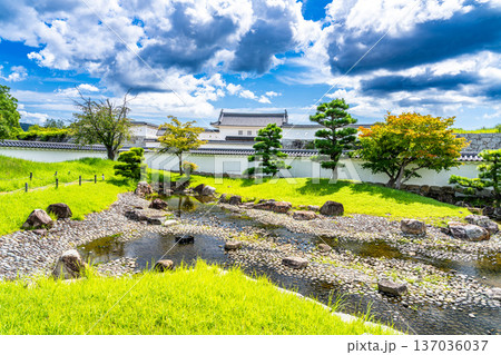 【日本100名城】初秋の赤穂城　二の丸庭園2　兵庫県赤穂市 137036037