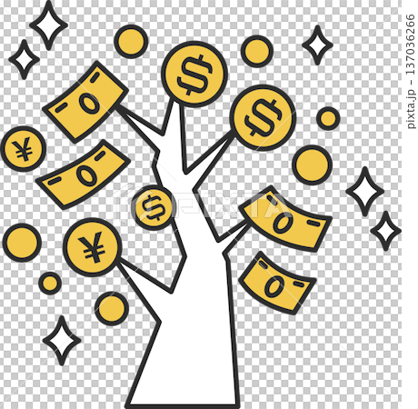 金錢樹的插圖 137036266