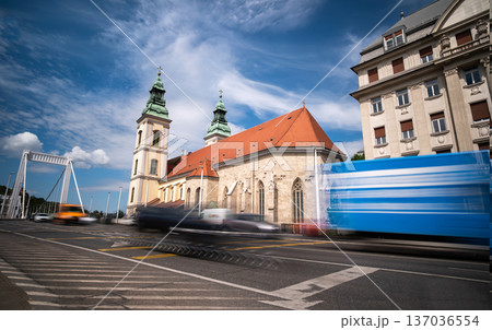 Road Traffic In Historic Part Of Budapest 137036554