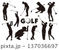 ゴルフアイコンセット 137036697