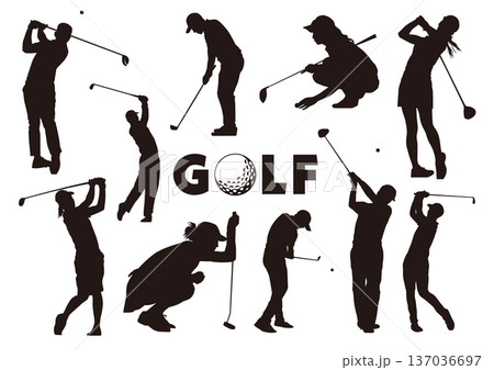 ゴルフアイコンセット 137036697