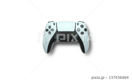 Wireless gaming controller flying in air isolated on white background, symbolizing gaming technology concept Wireless gaming controller flying in air isolated on white background, symbolizing gaming technology concept 137036864