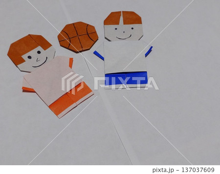 折り紙で作ったスポーツの日 折り紙で作ったスポーツの日 137037609