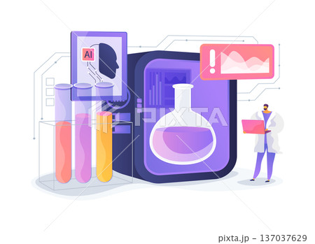 Smart Lab Safety System abstract concept vector illustration. Smart Lab Safety System abstract concept vector illustration. 137037629