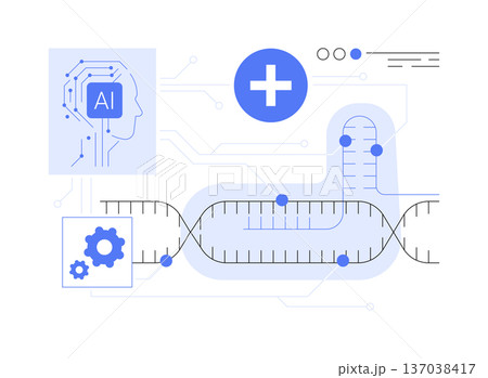 Gene Editing for Rare Diseases abstract concept vector illustration. 137038417