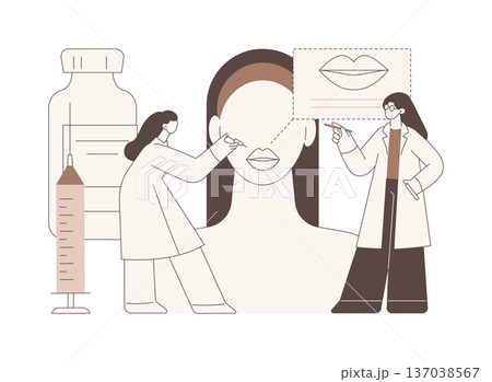 Cosmetology isolated cartoon vector illustrations. 137038567