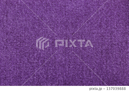 purple color jeans texture, factory fabric on white background 137039888