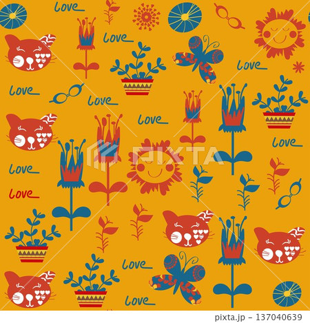 Floral abstract  semless pattern. jpg  137040639