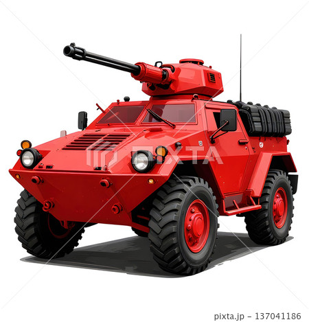 Army protected, armored off-road vehicle. 137041186