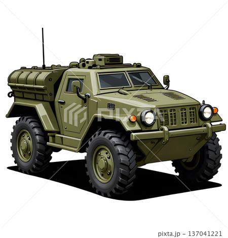 Army protected, armored off-road vehicle. Army protected, armored off-road vehicle. 137041221