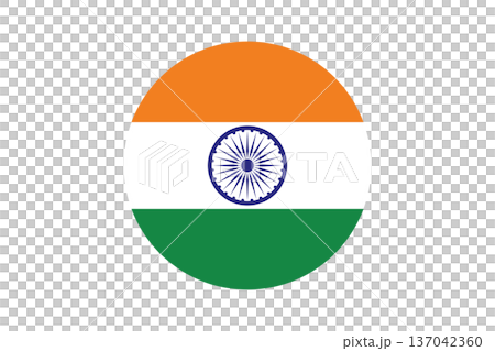 Indian Tricolor Circle Graphic With Ashoka Chakra Emblem Representing National Pride And Unity Indian Tricolor Circle Graphic With Ashoka Chakra Emblem Representing National Pride And Unity 137042360
