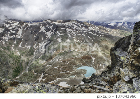 Beautiful landscape of Schnalstal valley in the Italian Alps 137042960