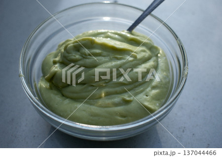 Fresh Avocado Sauce in Bowl 137044466