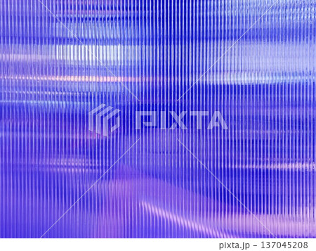 Blue corrugated polycarbonate plastic texture background. Blue corrugated polycarbonate plastic texture background. 137045208