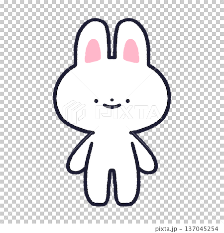 うさぎの立ち絵 137045254