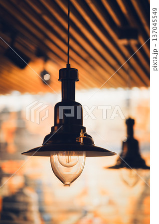Cozy Vintage Lamp with Warm Ambient Light 137045549