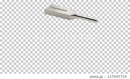 音叉調音器、微距攝影、透明背景、金屬修復工具 137045724