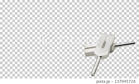 Tuning fork tuner, macro photography, transparent background, metal healing tool Tuning fork tuner, macro photography, transparent background, metal healing tool 137045728