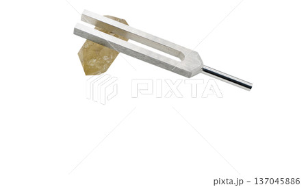 シトリンとクリスタルチューナー マクロ撮影 背景透過 137045886