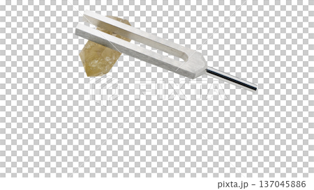 シトリンとクリスタルチューナー マクロ撮影 背景透過 137045886