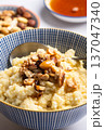 Millet porridge with mixed nuts 137047340