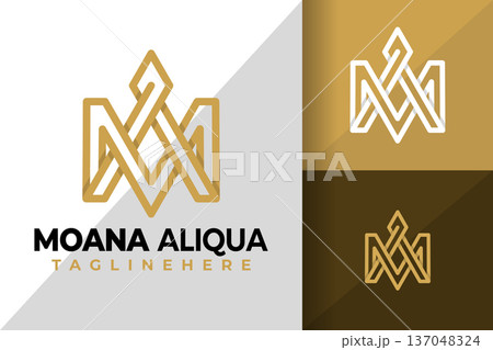 Letter MA or AM Crown Logo Logos Design Element Stock Vector Illustration Letter MA or AM Crown Logo Logos Design Element Stock Vector Illustration 137048324