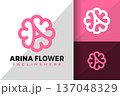 Letter A Flower Bloom Logo Logos Design Element Stock Vector Illustration 137048329