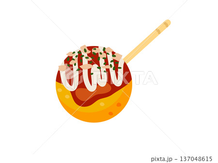 爪楊枝とたこ焼き 爪楊枝とたこ焼き 137048615