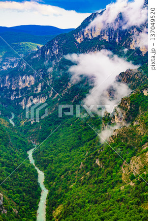 Verdon Gorge in Provence France. Verdon Gorge in Provence France. 137049520