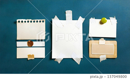 白いメモ紙　付箋 137049800