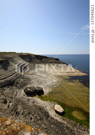 sea and cliffs. A Rocky Area By The Sea istanbul, Turkey sea and cliffs. A Rocky Area By The Sea istanbul, Turkey 137049821