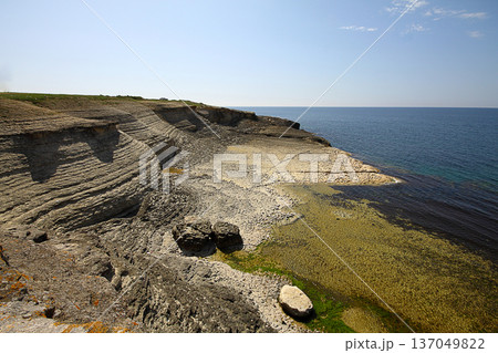 sea and cliffs. A Rocky Area By The Sea istanbul, Turkey sea and cliffs. A Rocky Area By The Sea istanbul, Turkey 137049822