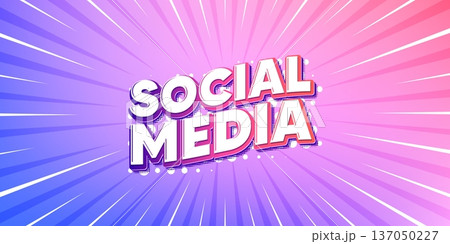 Social media sun rays gradient banner. Light burst background. Social media text. Social network tag icon. Web post. Gradient sun rays. Sunburst light. Vector Social media sun rays gradient banner. Light burst background. Social media text. Social network tag icon. Web post. Gradient sun rays. Sunburst light. Vector 137050227
