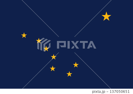Alaska state flag 3-2 ratio. Part of The United States of America. Clean design for print, web, or educational use. Vector illustration. Alaska state flag 3-2 ratio. Part of The United States of America. Clean design for print, web, or educational use. Vector illustration. 137050651
