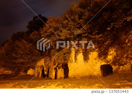 night and abandoned house night and abandoned house 137051443