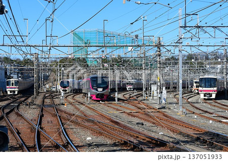 京王線の全形式が並んだ9000系、2000系、5000系、7000系、8000系 京王線の全形式が並んだ9000系、2000系、5000系、7000系、8000系 137051933