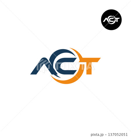 Letter ACT Logo Design Readymade Initial Letter ACT Logo Design Readymade Initial 137052051